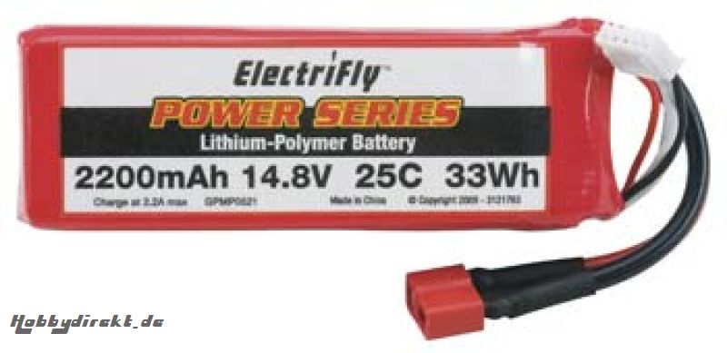 ElectriFly 4S 14.8V 2200mAh 2 Revell RC Pro Hobbico GPMP0521