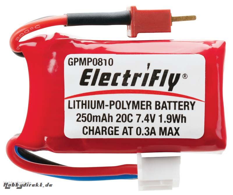 LiPo 2S 7,4 V 250 mAh 20C  GPMP0810