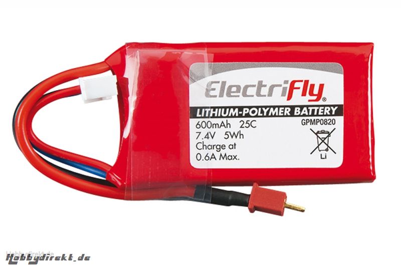 LiPo 3S 11,1 V 600 mAh 25C  GPMP0821