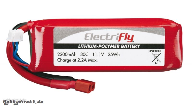 LiPo 3S 11,1 V 1000 mAh 30C  GPMP0830