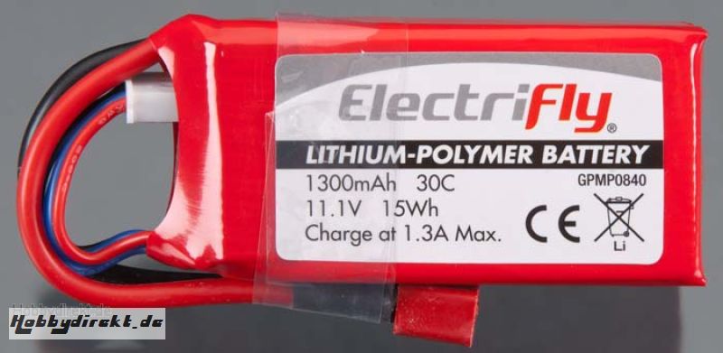 LiPo 3S 11,1 V 1300 mAh 30C  GPMP0840