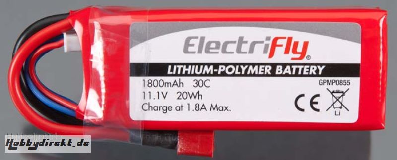 LiPo 3S 11,1 V 1800 mAh 30C  GPMP0855