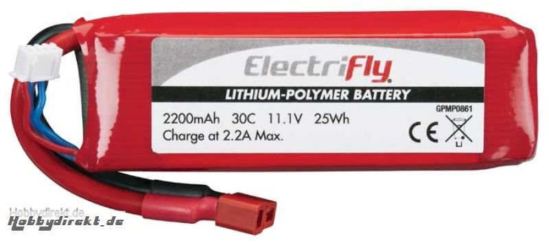 LiPo 3S 11,1 V 2200 mAh 30C  GPMP0861