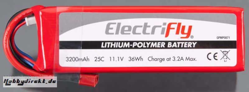 LiPo 3S 11,1 V 3200 mAh 30C  GPMP0871