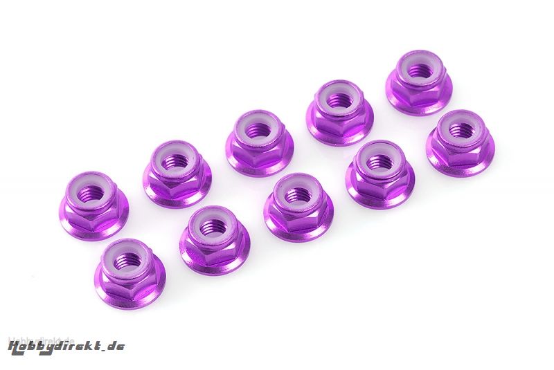 Sechska. M3 mit Bund Purple, Aluminium 10pcs HCAQ6672