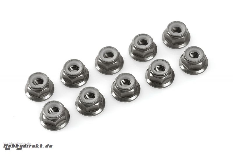 Sechska.M3 mit Bund Gun Metal, Aluminium 10pcs HCAQ6673