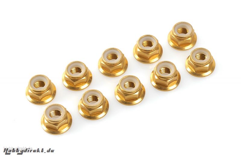 Sechska. M4 mit Bund Gold, Aluminium 10pcs HCAQ6680