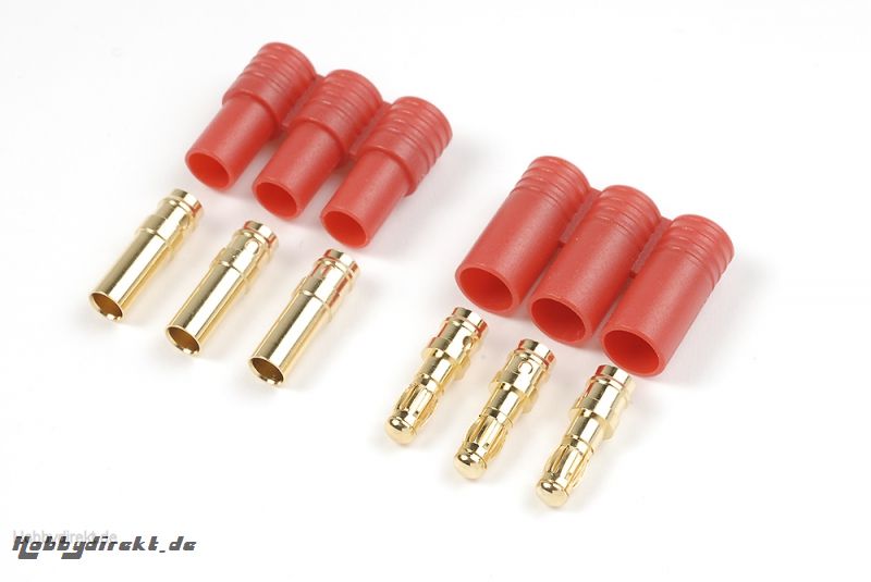 3.5mm Goldstecker (3pins), Stecker + Buchse 1Satz HCAQ7021