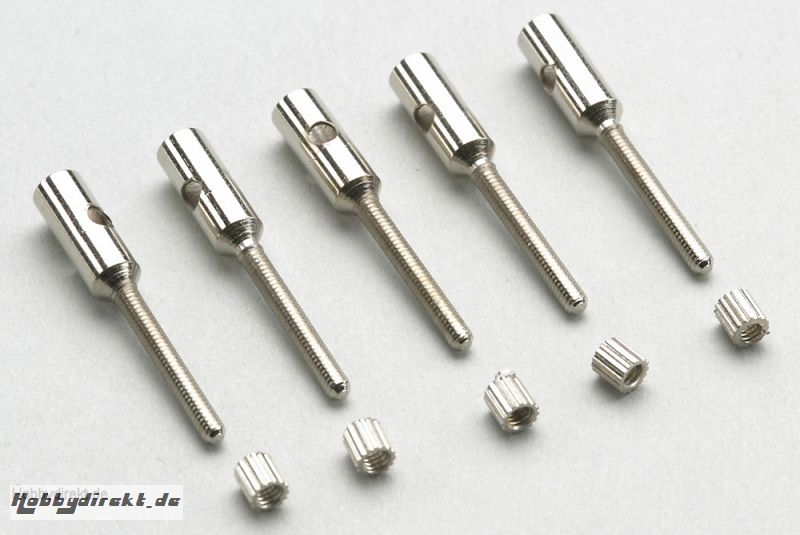 Ø3mm Aluminium Hülsen M2.5 Kohlefaserstäbe(5St) HCAQ8022