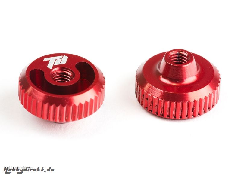 ALUMINIUM THUMB NUT (2pcs)(RED) TD320208