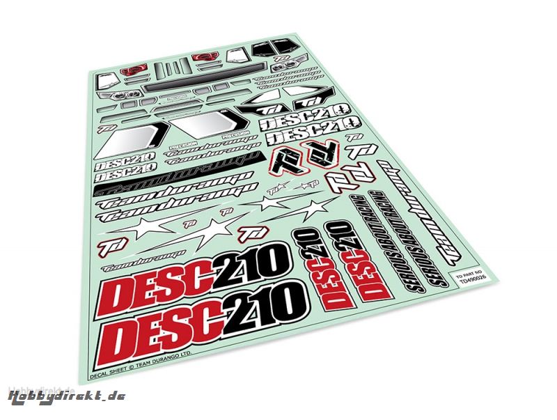 DESC210R DECAL SHEET TD490026