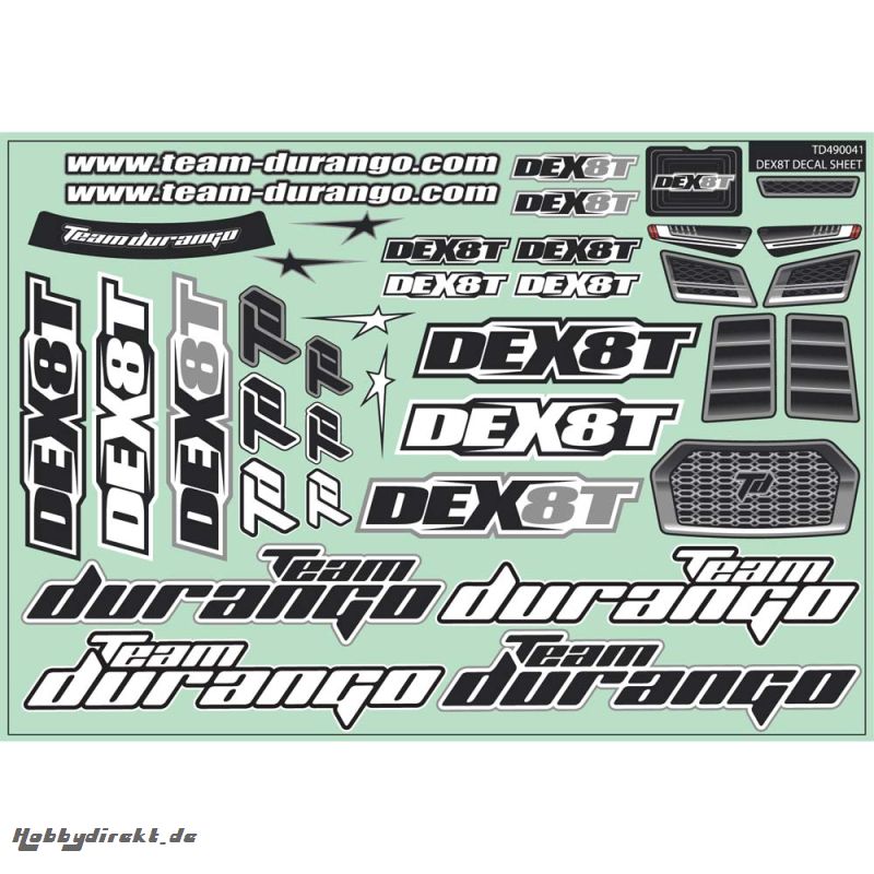 DEX8T Decal Sheet TD490041