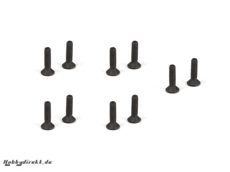 FLAT HEAD HEX SCREW M2x6mm (10pc TD704057