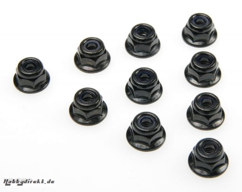 M4 LOCK NUT FOR WHEELS (10pcs Hobbico TD708002