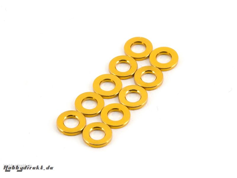 ALUMINIUM SPACER 6x3x1MM (GOLD, TD709034