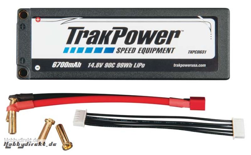 TKP LiPo 4S 14.8V 6700mAh 90C HC 5mm TKPC0631