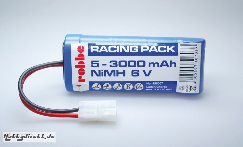 Racing Pack 5NiMH 3000  6 V Robbe 456007 1-456007