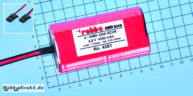 Power Pack 4NiMH 4200 mAh-Duo Robbe 4591 1-4591