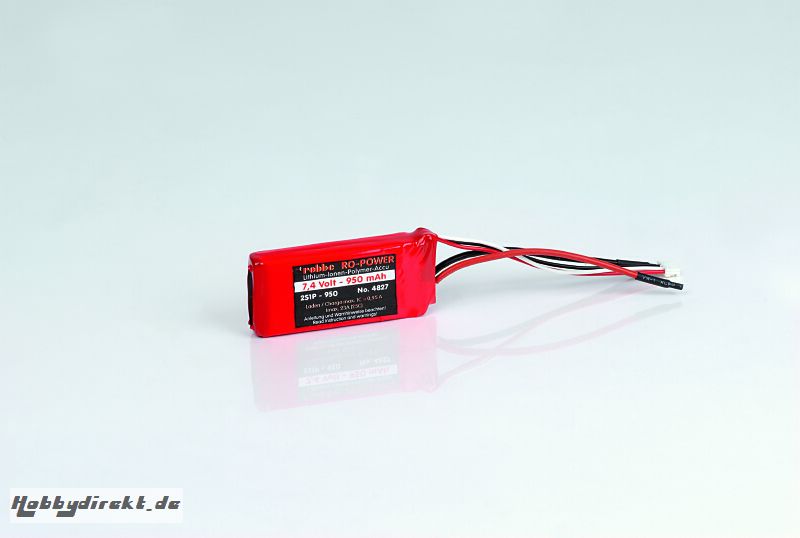 LIPO-AKKU 2S1P 7,4V 950MAH Robbe 1-4827