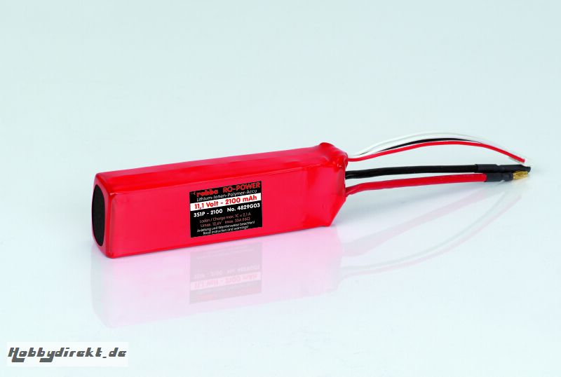 LIPO-AKKU 3S1P GO3 2100MAH Robbe 1-4829GO3