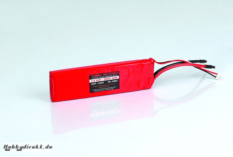 LIPO-AKKU 2S1P 7,4V 3200MAH Robbe 1-4830