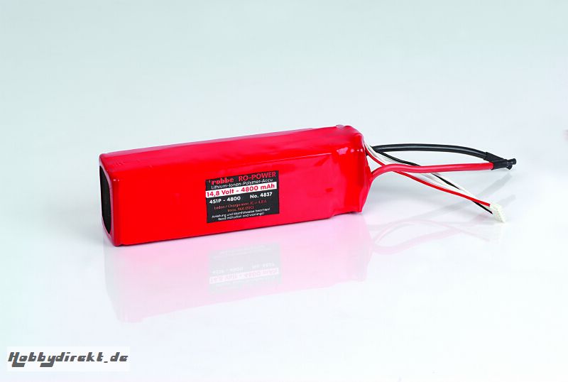 LIPO-AKKU 4S1P 14,8V 4800MAH Robbe 1-4837