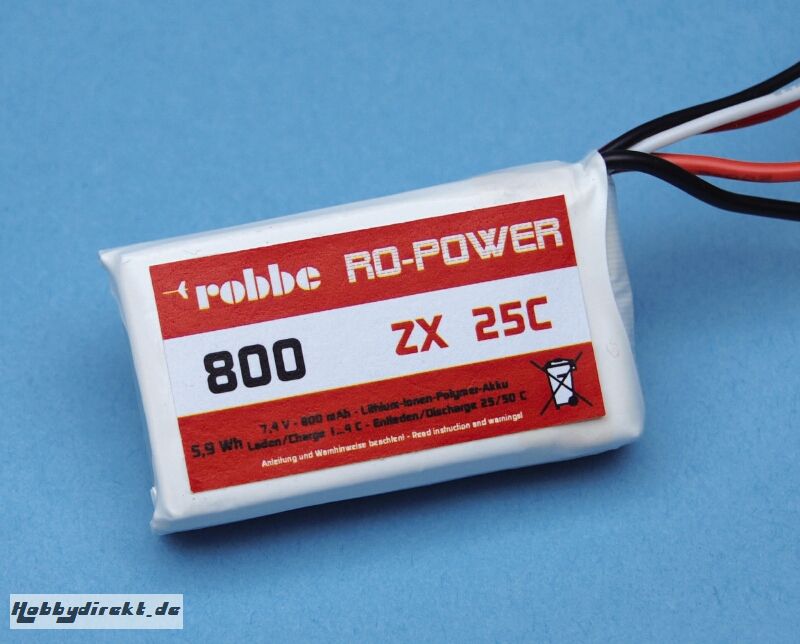 Roxxy-Power ZX 2S 800mAh 25C Robbe 4863 1-4863