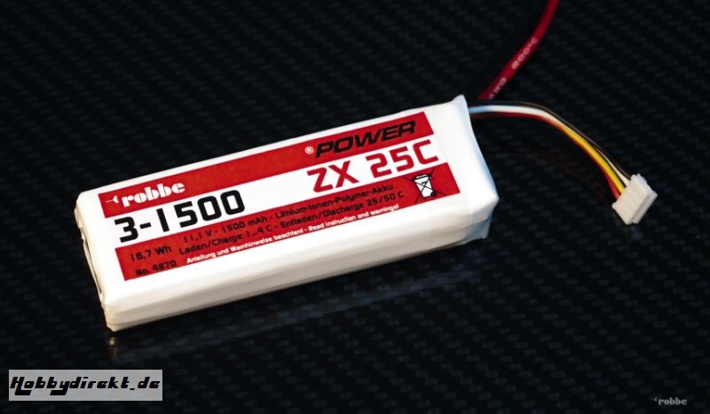 Roxxy-Power ZX 2S 1500mAh 25C Robbe 4869 1-4869