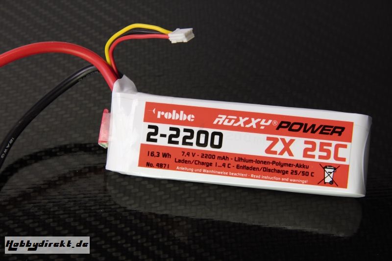 Roxxy-Power ZX 2S 2200mAh 25C Robbe 4871 1-4871