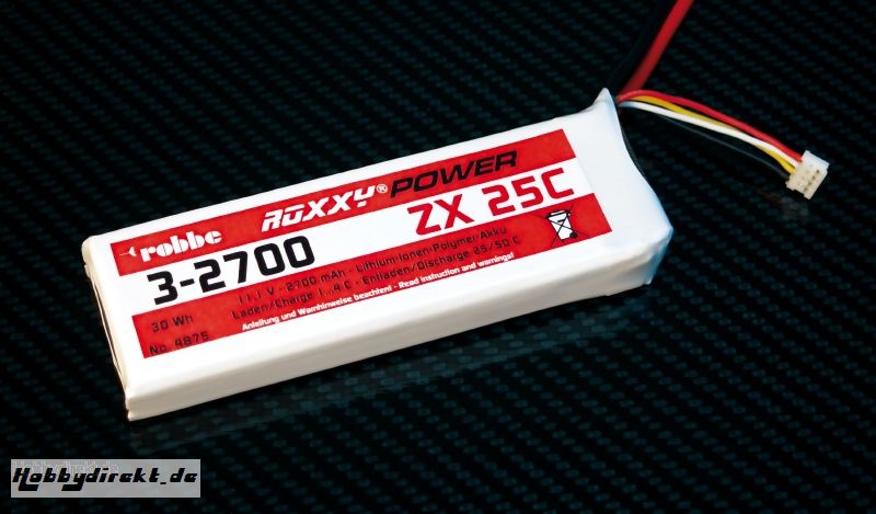 Roxxy-Power ZX 3S 2700mAh 25C Robbe 4875 1-4875