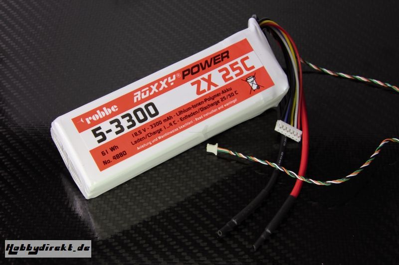 Roxxy-Power ZX 5S 3300mAh 25C Robbe 4880 1-4880