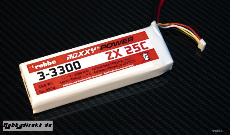 Roxxy-Power ZX 6S 3300mAh 25C Robbe 4881 1-4881