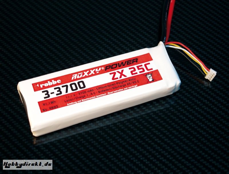 Roxxy-Power ZX 3S 3700mAh 25C Robbe 4883 1-4883