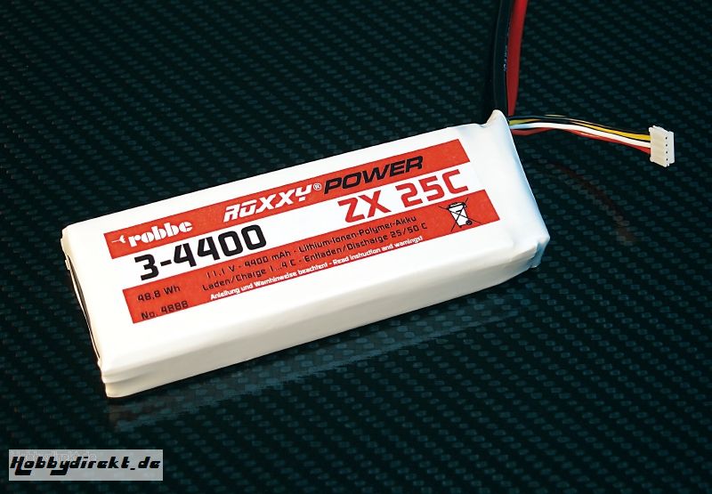 Roxxy-Power ZX 3S 4400mAh 25C Robbe 4888 1-4888