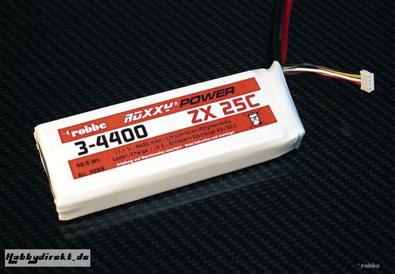 Roxxy-Power ZX 5S 4400mAh 25C Robbe 4890 1-4890