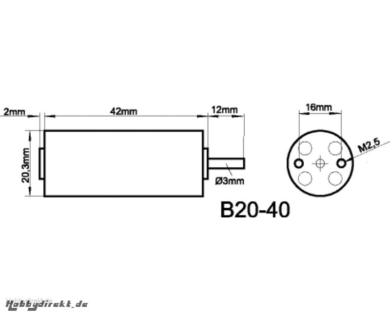 ROXXY BL INRUNNER 2040/05 Robbe 1-4906