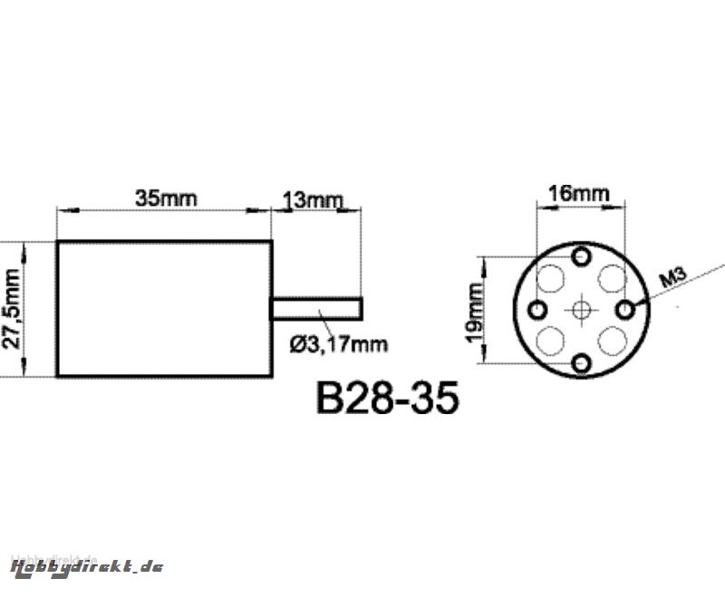 ROXXY BL INRUNNER 2835/06 Robbe 1-4914