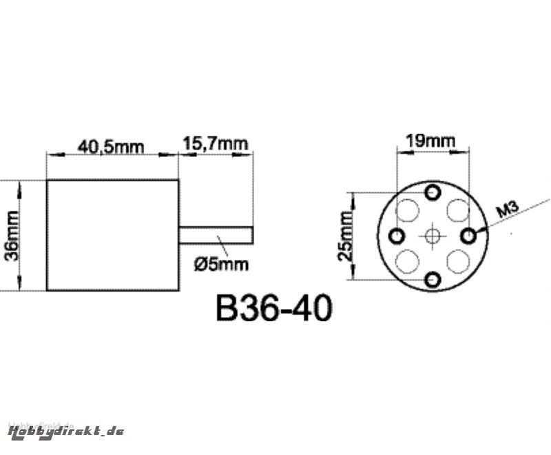 ROXXY BL INRUNNER 3640/05 Robbe 1-4927