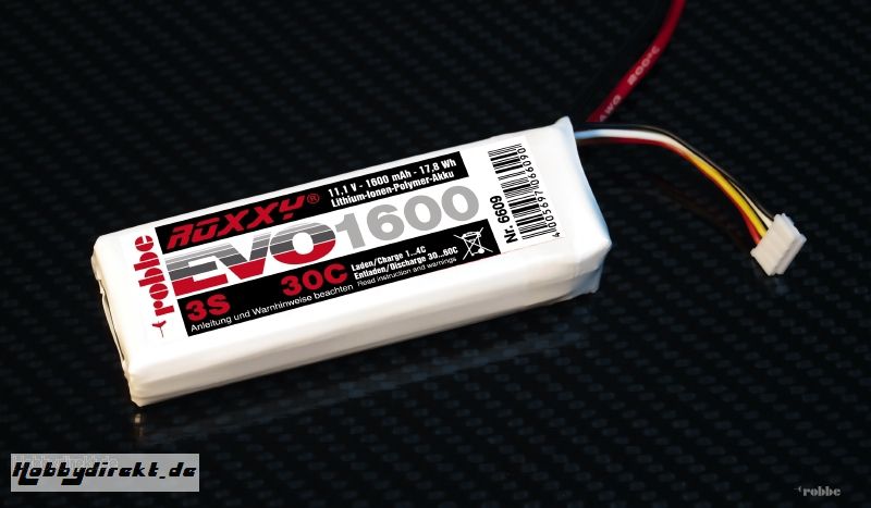 LiPo-Akku ROXXY© Evo 3-1600 3 Robbe 6609 1-6609