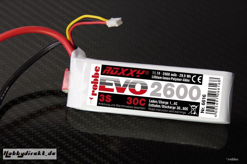 LiPo-Akku ROXXY© Evo 3-2600 3 Robbe 6616 1-6616