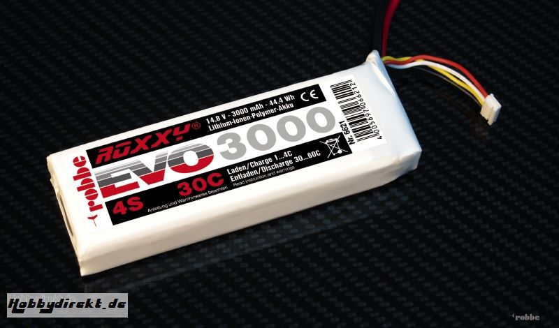 LiPo-Akku ROXXY© Evo 4-3000 3 Robbe 6621 1-6621