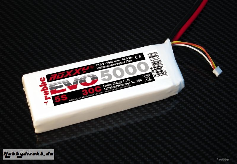 LiPo-Akku ROXXY© Evo 5-5000 3 Robbe 6639 1-6639