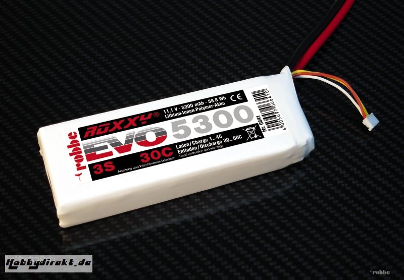 LiPo-Akku ROXXY© Evo 3-5300 3 Robbe 6641 1-6641