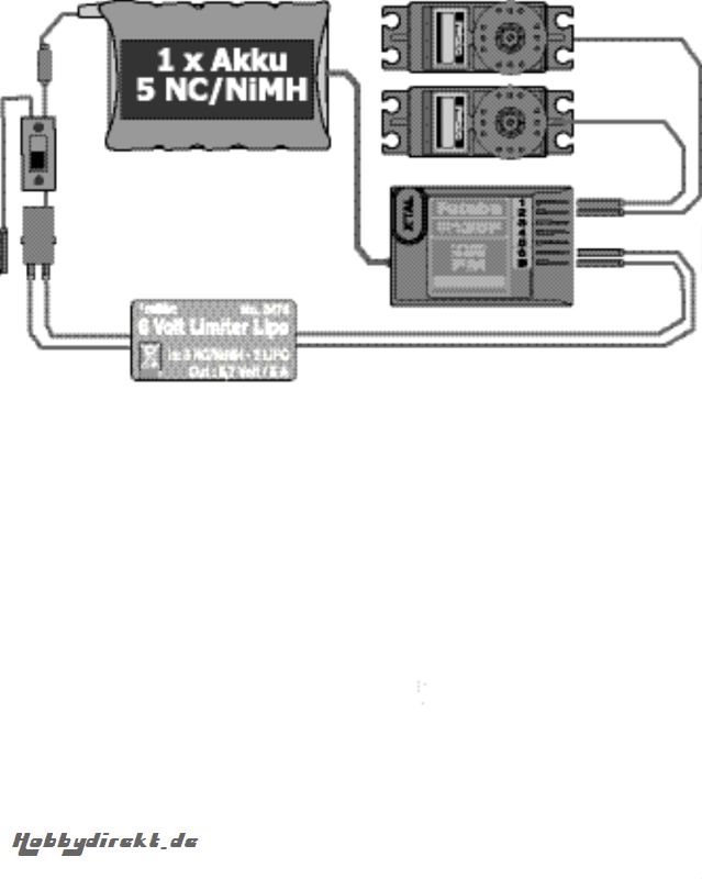 6 VOLT LIMITER LIPO Robbe 1-8476 8476