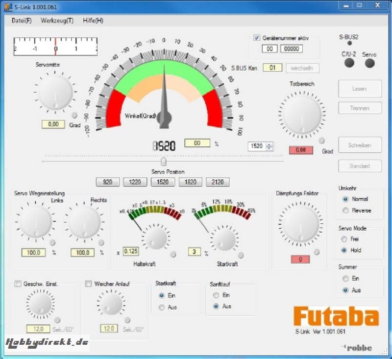 Servo-S3070MG-HV-S.BUS Futaba  F1632 1-F1632