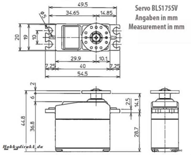 Servo BLS175SV Futaba  F1719 1-F1719