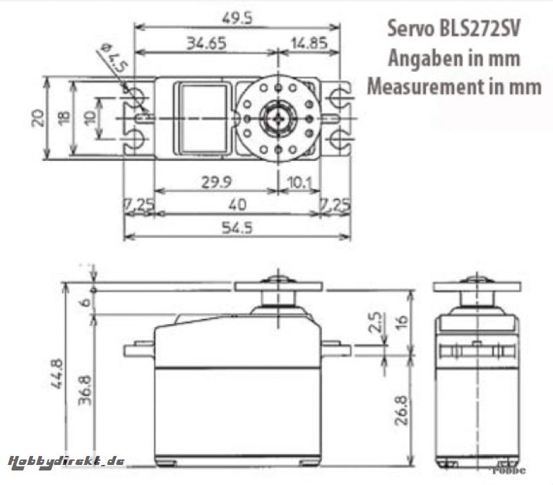 Servo BLS272SV Futaba  F1724 1-F1724