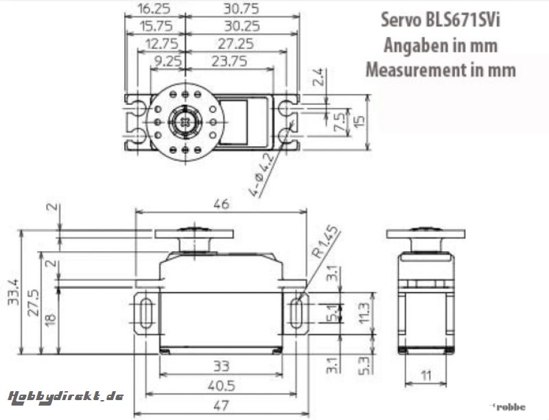 Servo BLS671SVi Futaba  F1814 1-F1814