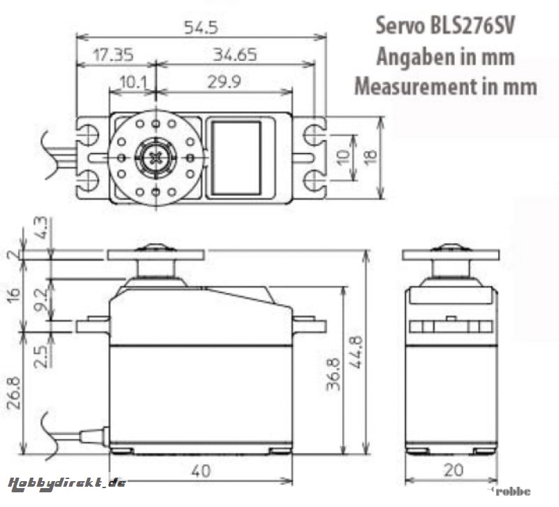 Servo BLS276SV Futaba  F1817 1-F1817