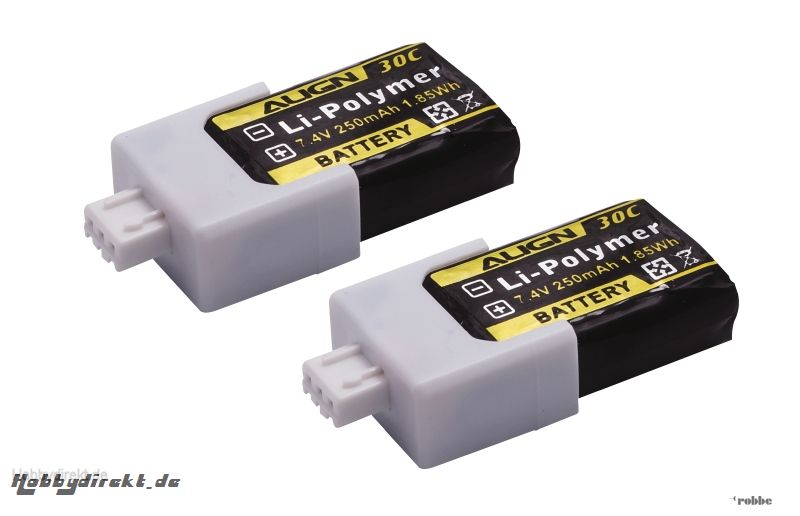 LiPo-Akku 2S1P 7,4V  250mAh/3 Align Robbe HBP02501 1-HBP02501